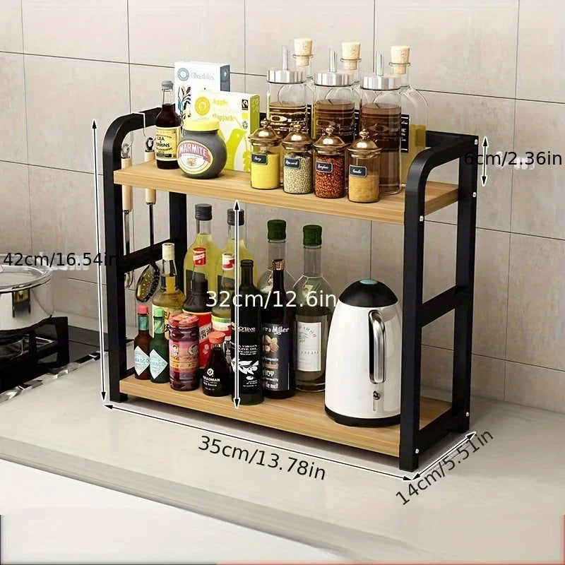 Two-Tier Rustproof Metal Kitchen Shelf (Dummy)