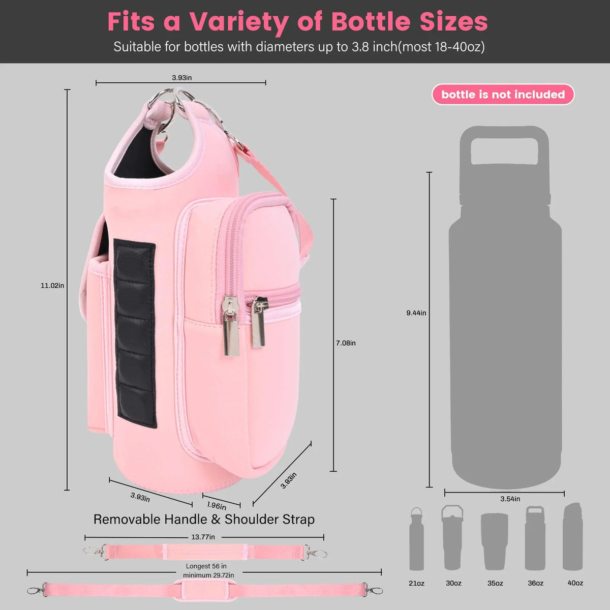 Magnetic Gym Bag Water Bottle Carrier Holder  (Dummy)