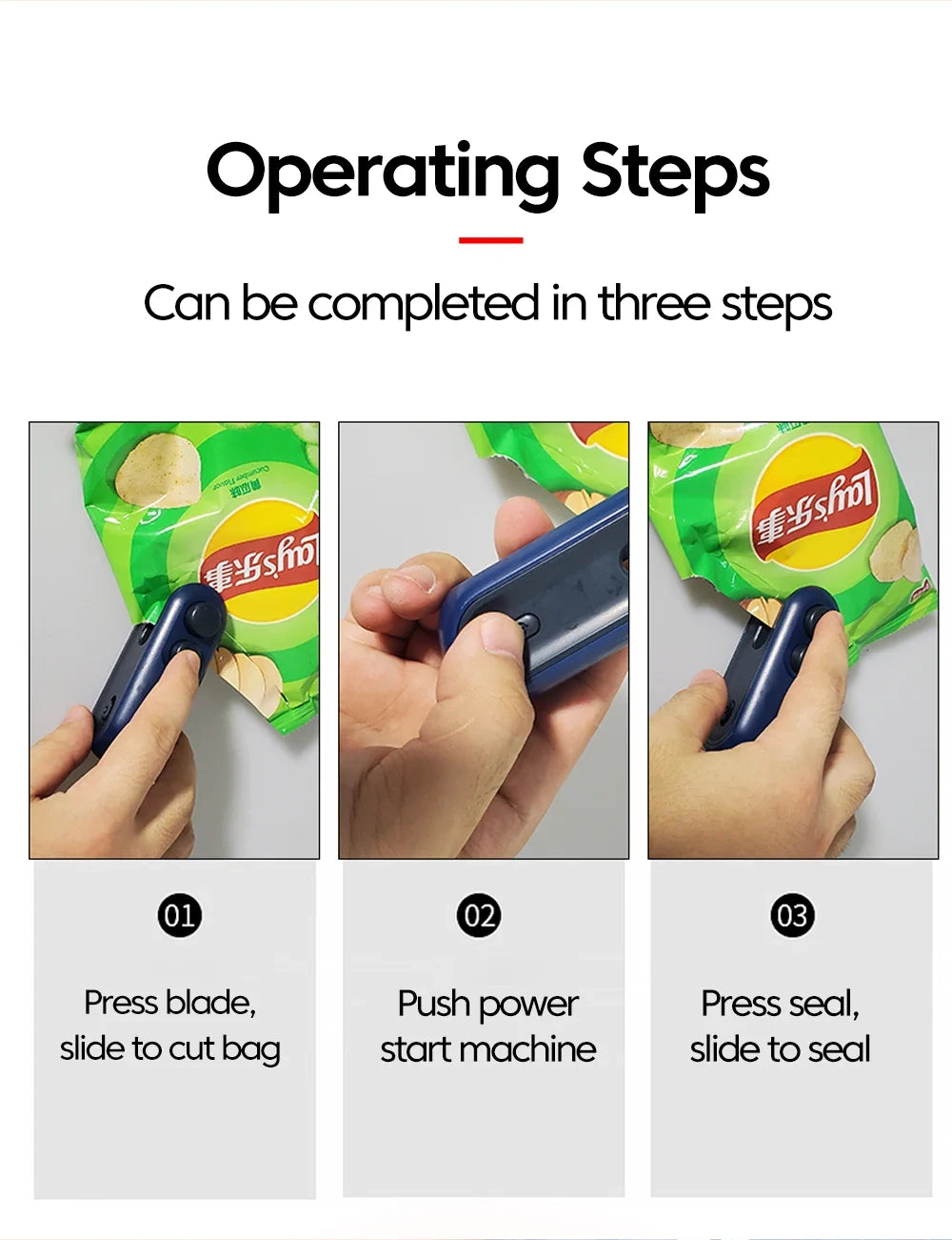Mini Heat Bag Sealer Rechargeable 2 in 1 Bag Sealer  (Dummy)